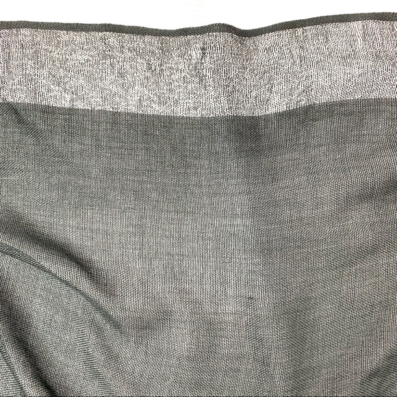 3/$15 Classy Gray & Silver Metallic Scarf Shawl - Picture 5 of 8